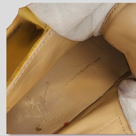 Giuseppe Zanotti Men's Metallic Chain & Zipper High-Top Sneaker - Picture 6 of 6